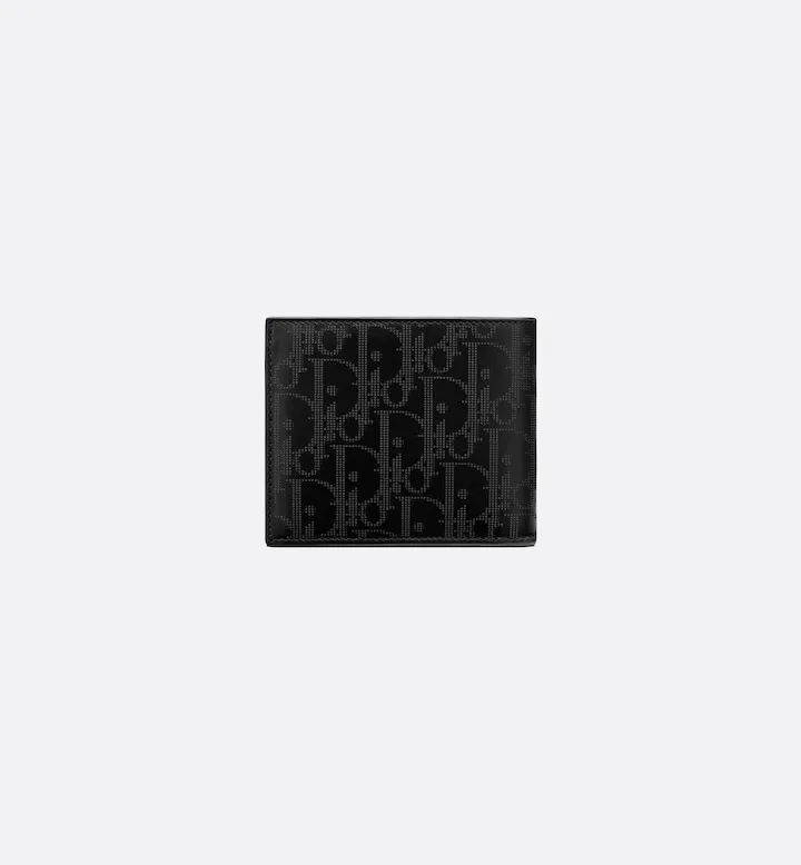 Bifold Wallet Black Oblique Galaxy Leather