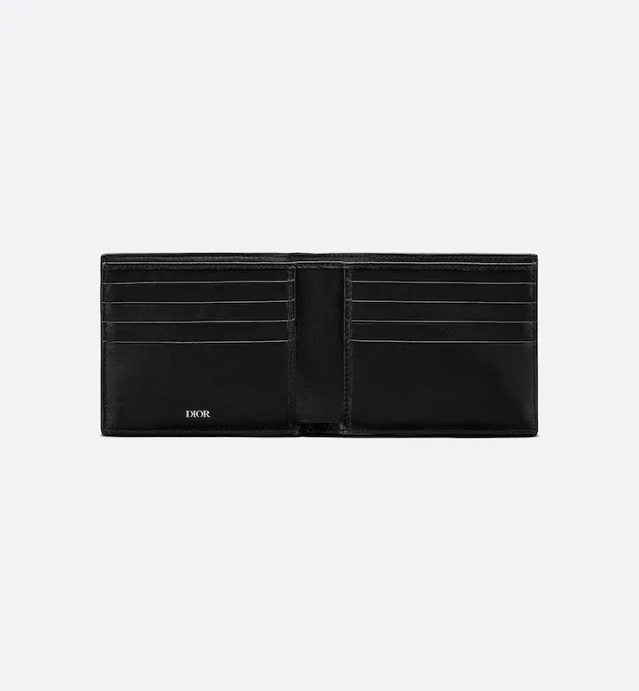 Bifold Wallet Black Oblique Galaxy Leather