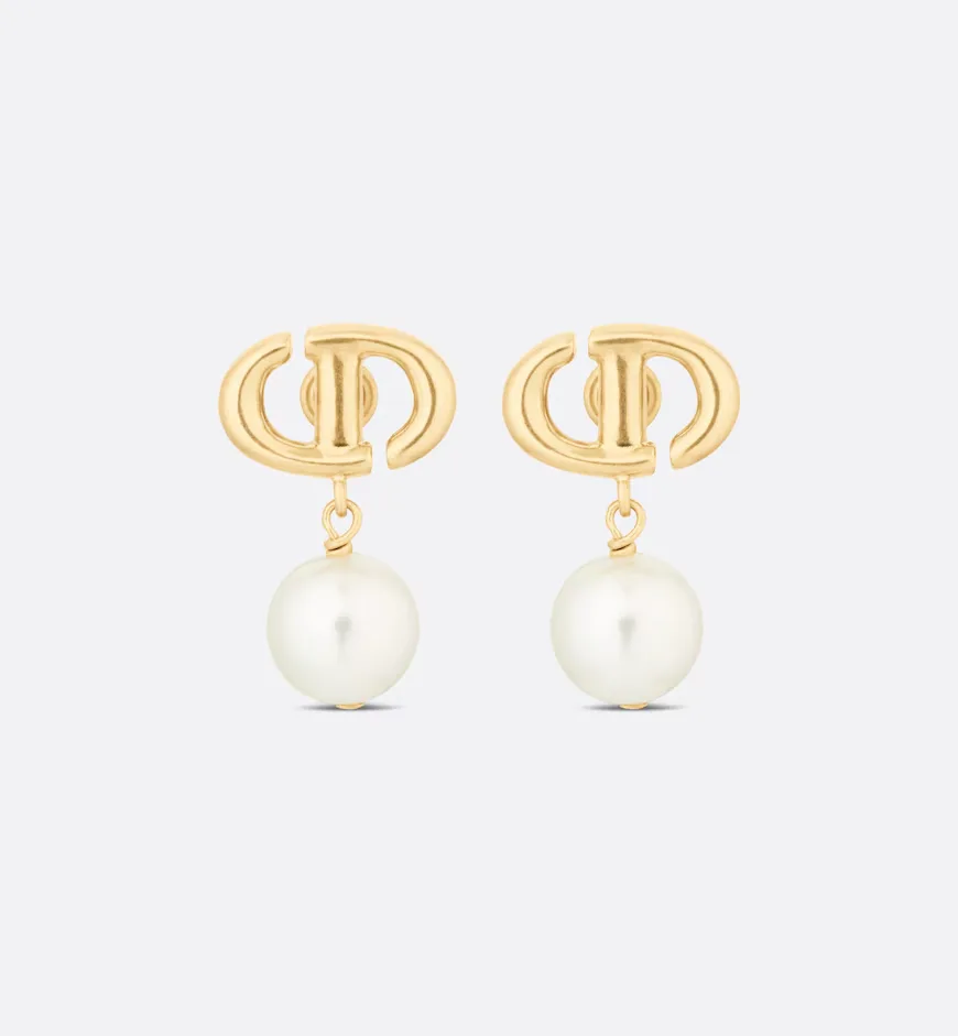 CD Navy Earrings