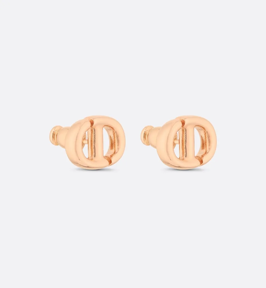 CD Navy Stud Earrings