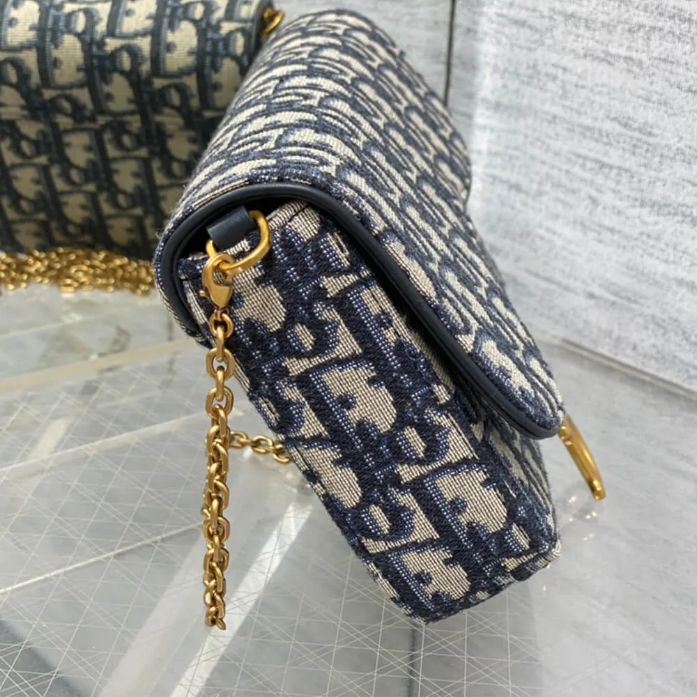 Dior Saddle Pouch with Chain