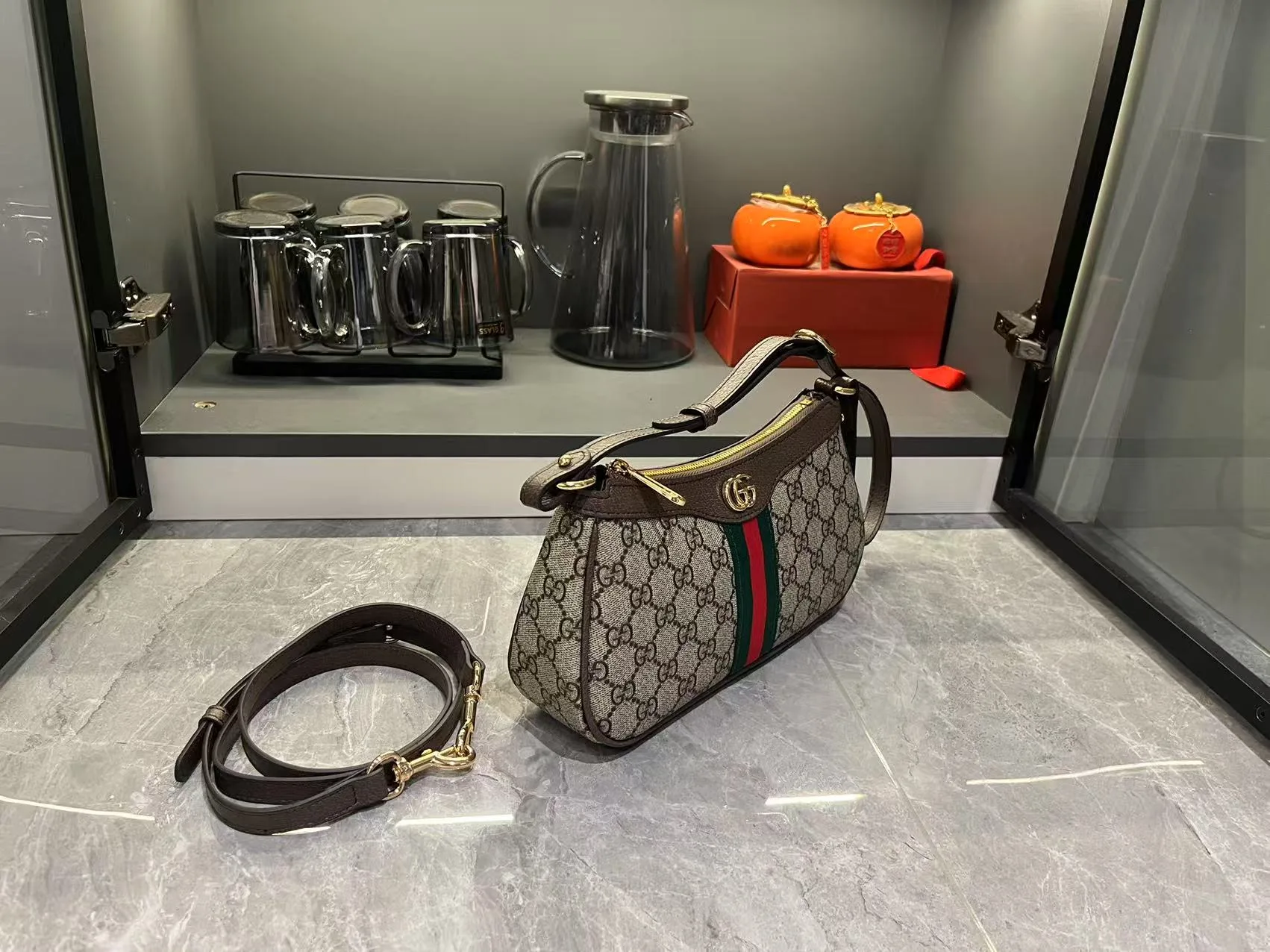 Gucci Ophidia GG Monogram Shoulder Bag