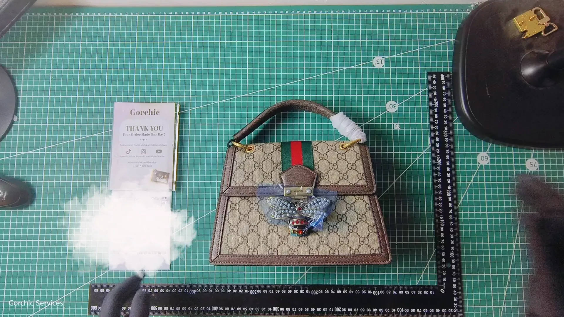Gucci Queen Margaret Bee Top Handle Bag
