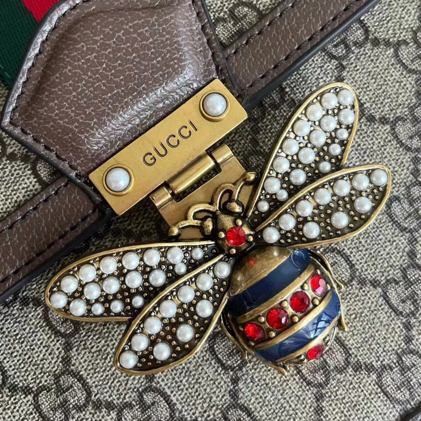 Gucci Queen Margaret Bee Top Handle Bag