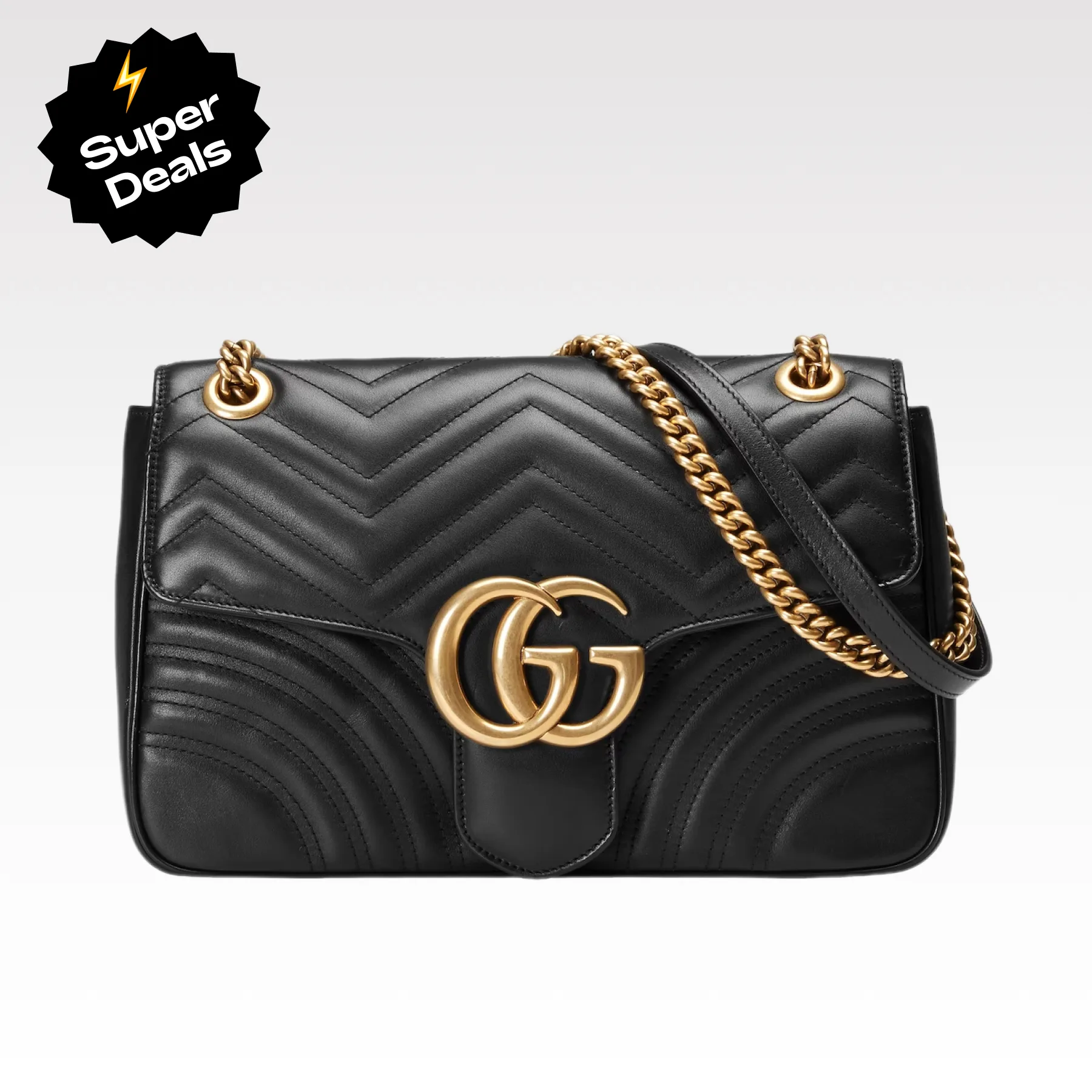 Gucci GG Marmont Small Shoulder Bag Black - Bag
