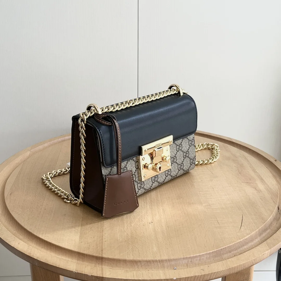 Gucci GG Supreme Padlock Small Shoulder - Bag