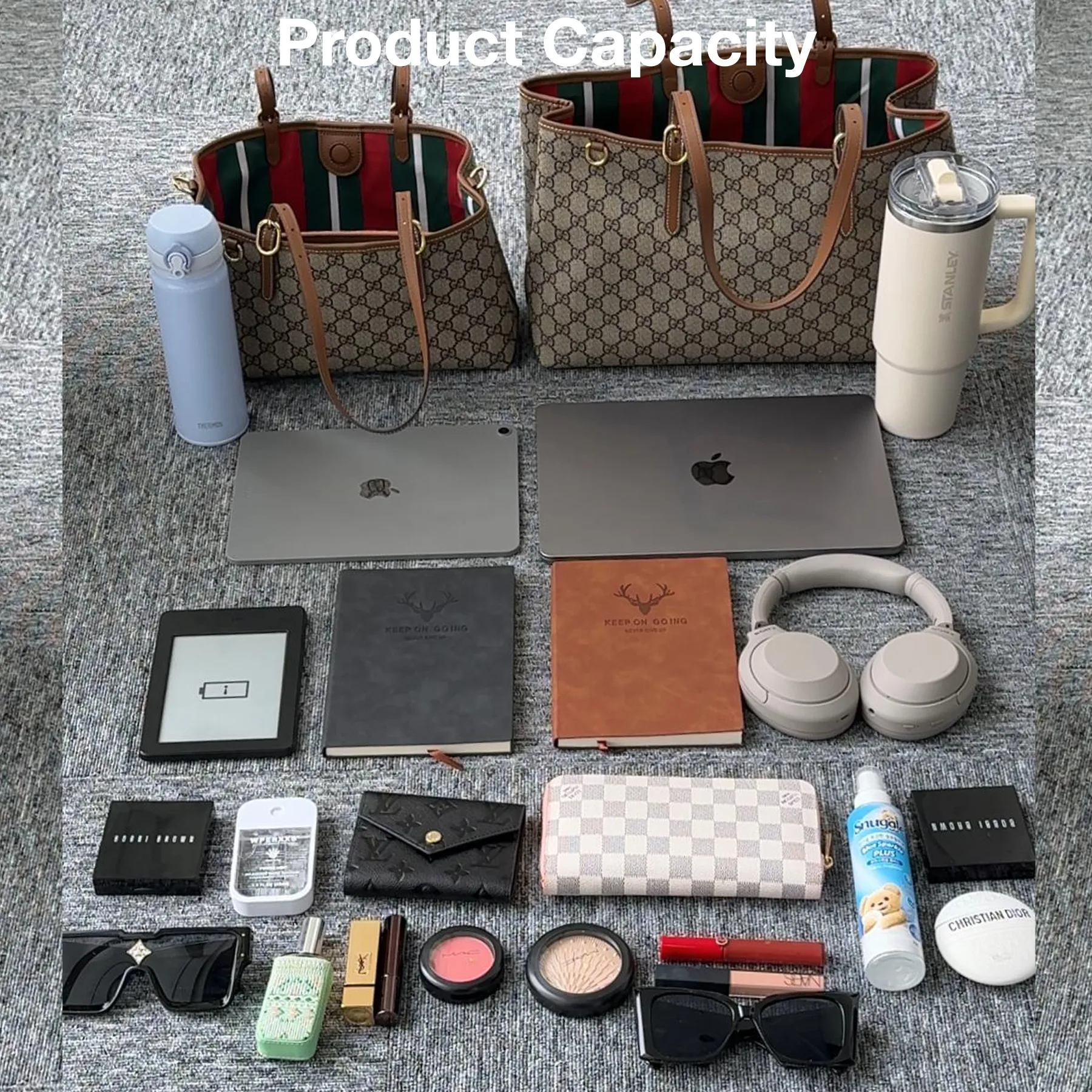 [TOP] Gucci GG Emblem Medium brown tote bag