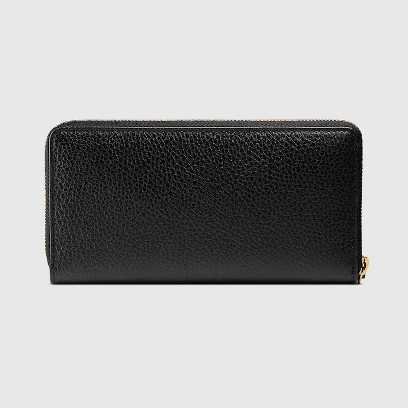 LEATHER ZIP AROUND WALLET