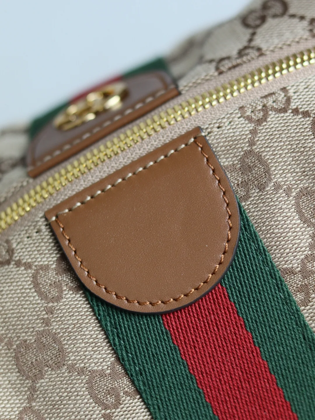 Gucci Vanity Top Handle Beige and brown GG canvas - Bag