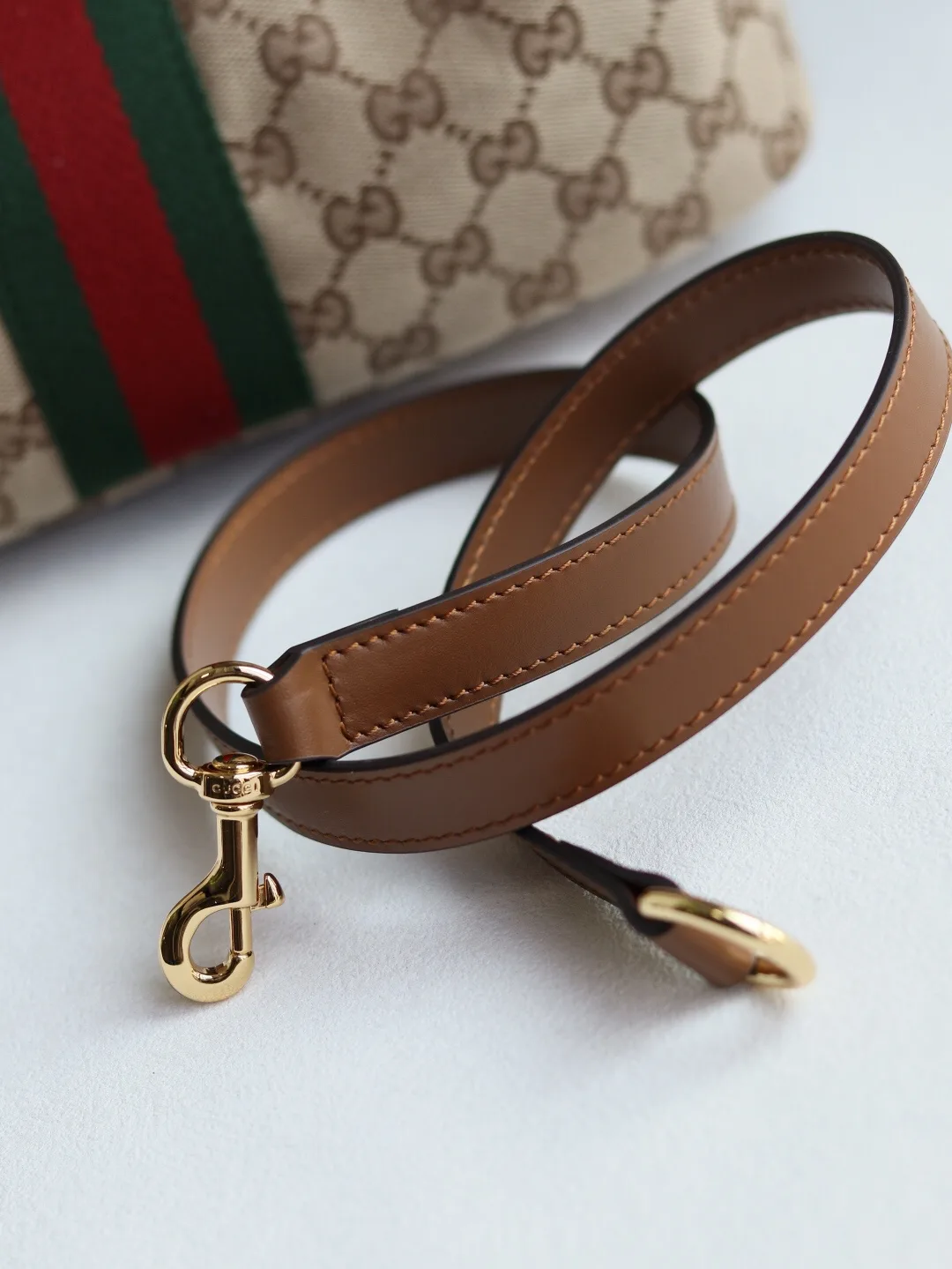 Gucci Vanity Top Handle Beige and brown GG canvas - Bag