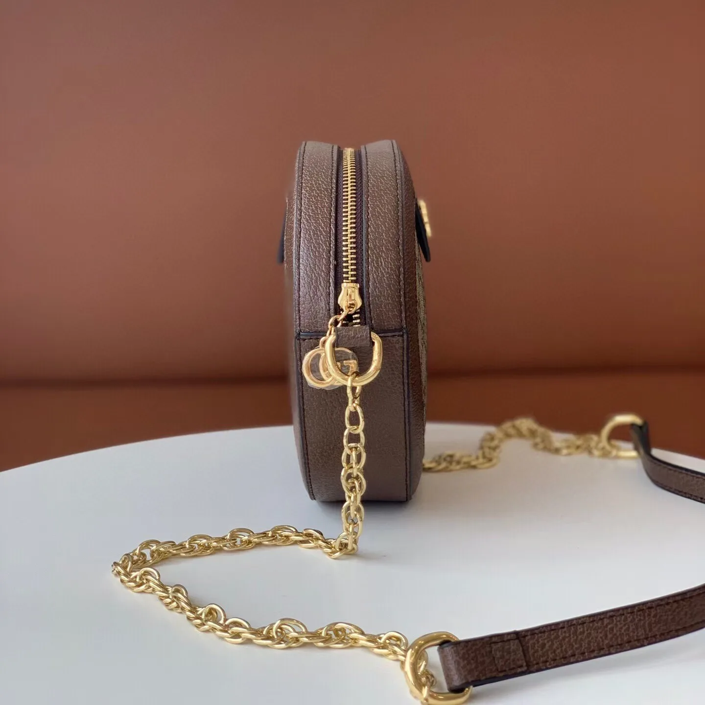 Gucci GG Ophidia Mini Round Shoulder Bag