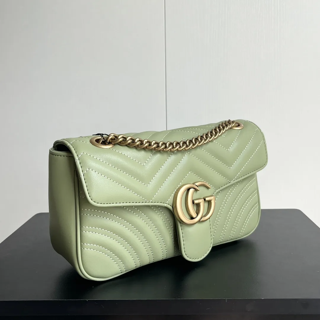 Gucci GG Marmont Shoulder Bag - Green Bag