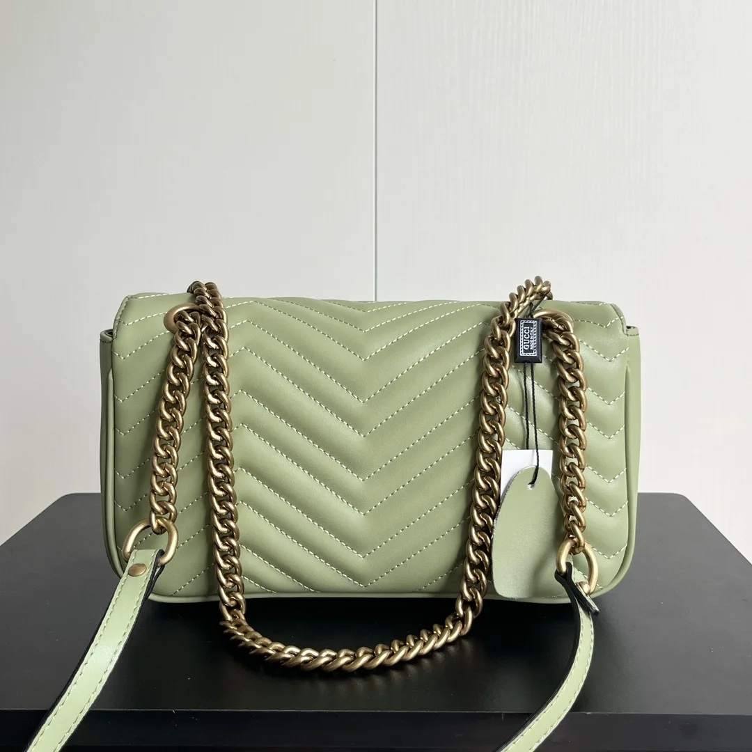 Gucci GG Marmont Shoulder Bag - Green Bag