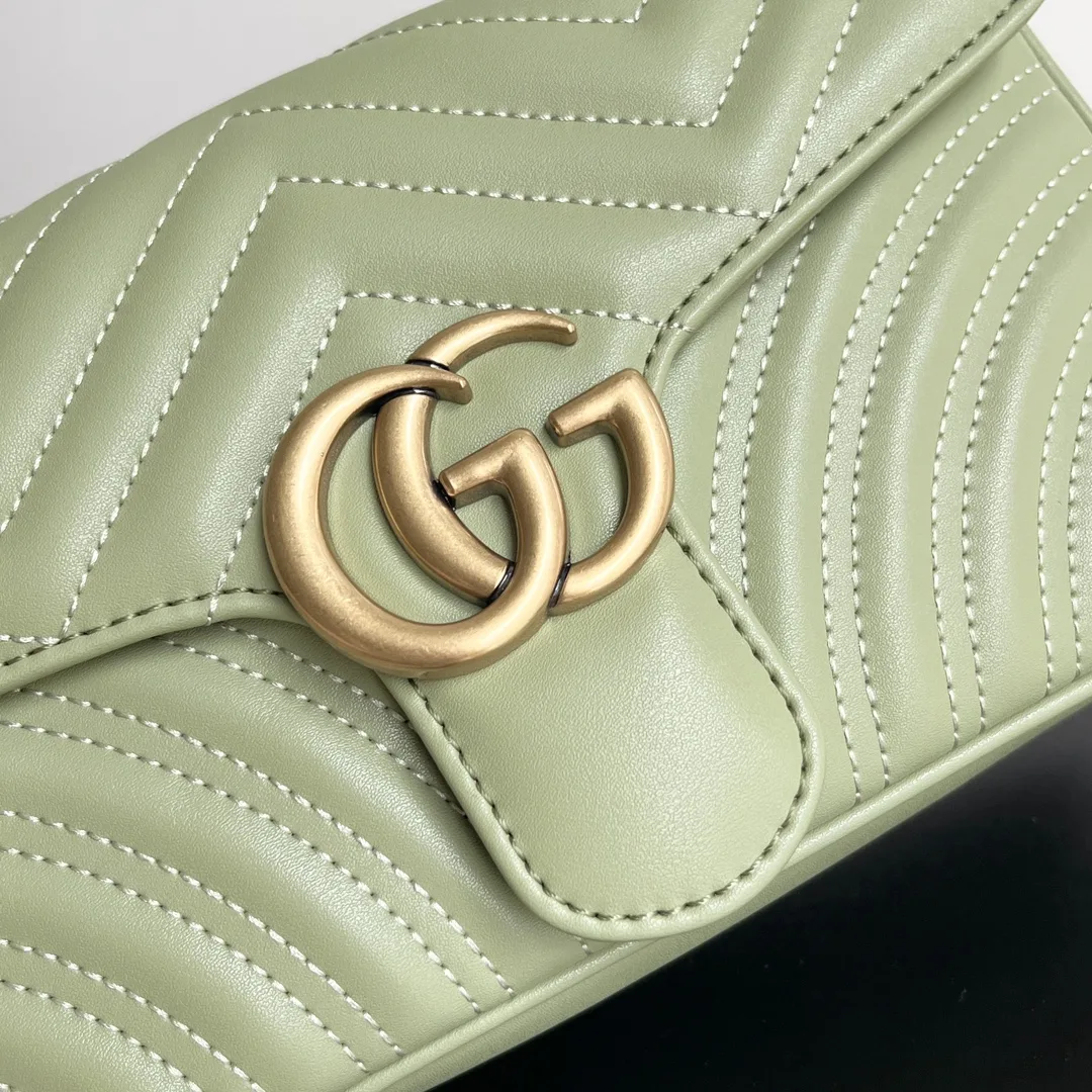 Gucci GG Marmont Shoulder Bag - Green Bag