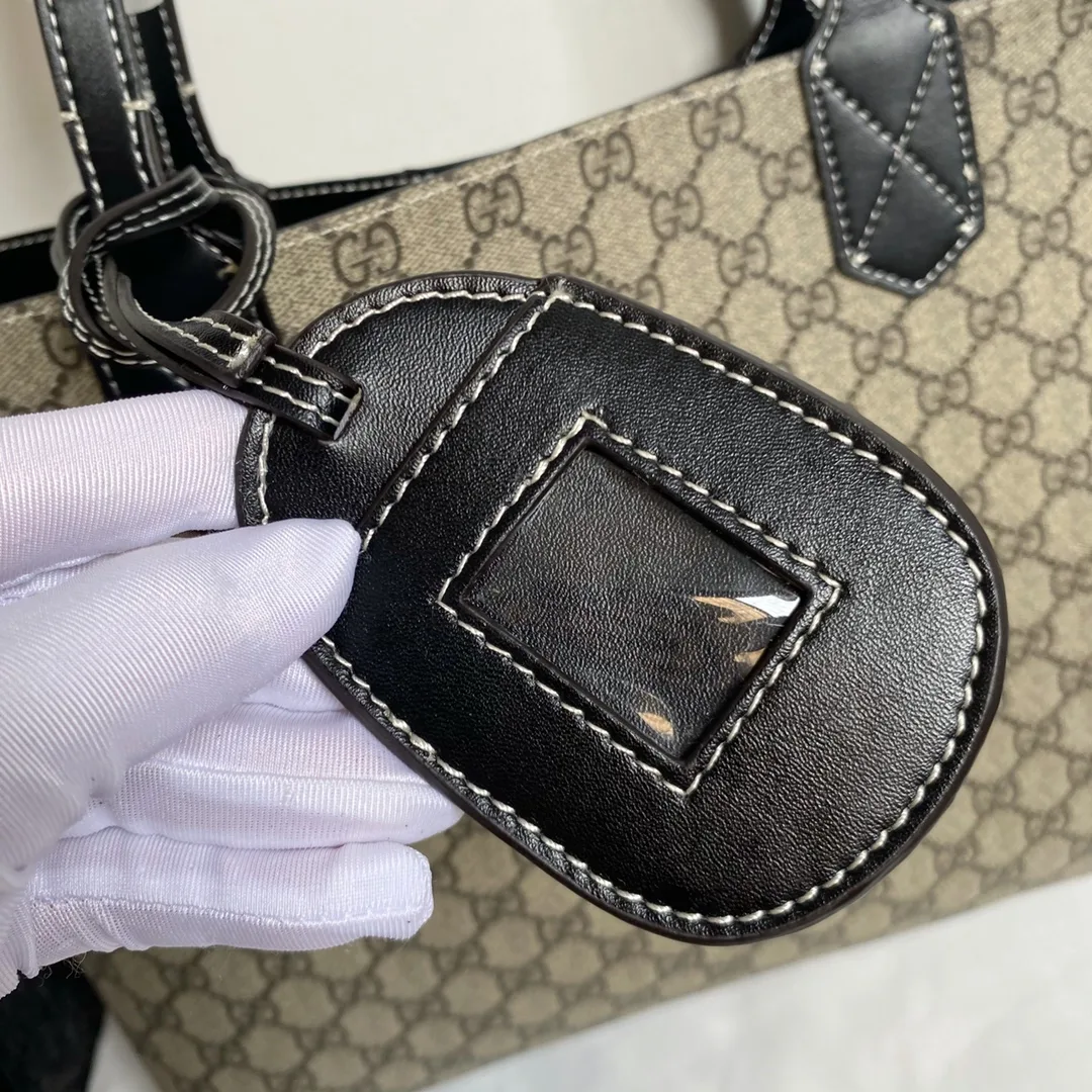 Gucci Calfskin GG Monogram Medium Reversible Tote Black - Bag