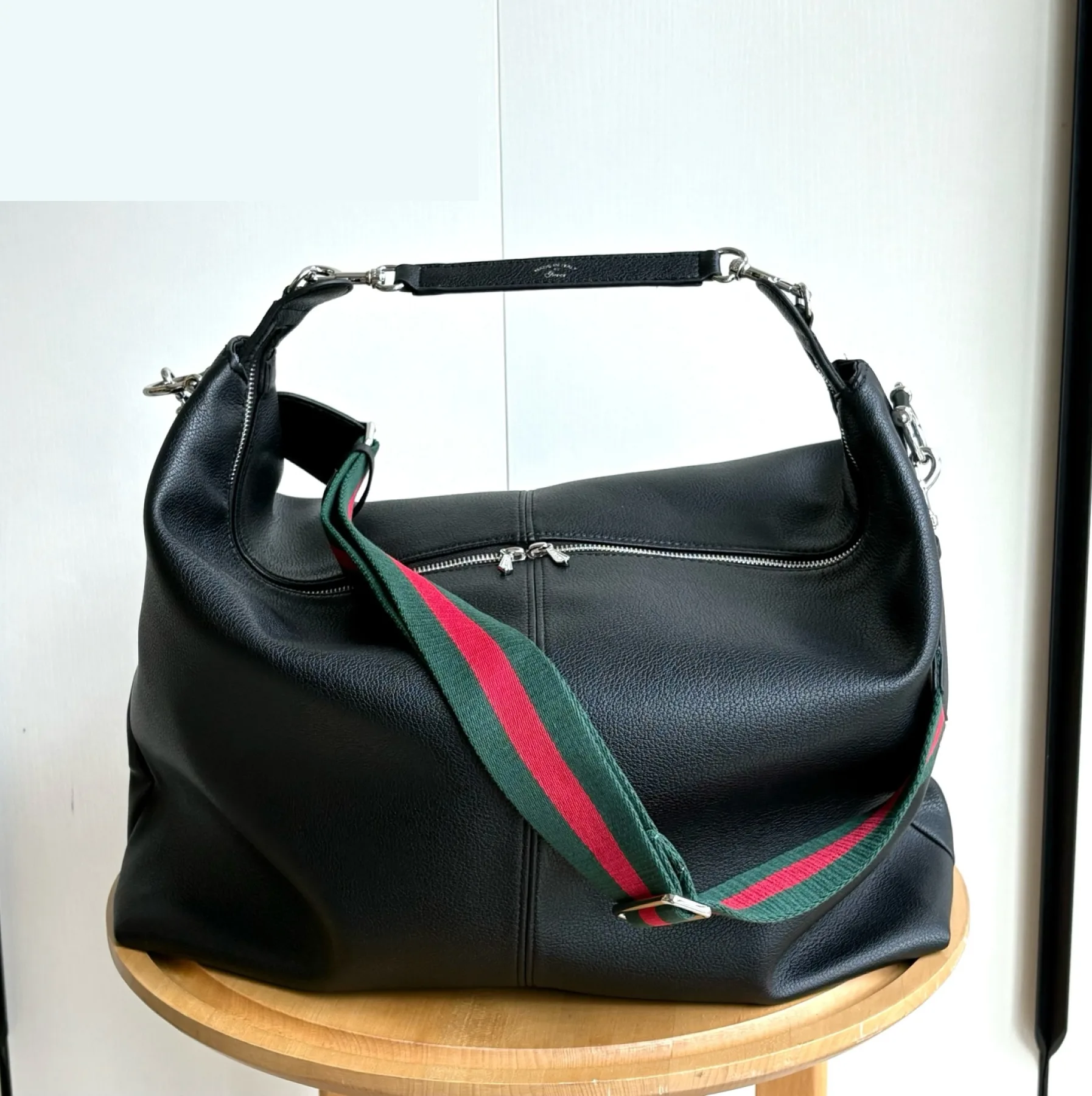 Gucci Brera crossbody bag Black soft Silver toned hardware - Bag