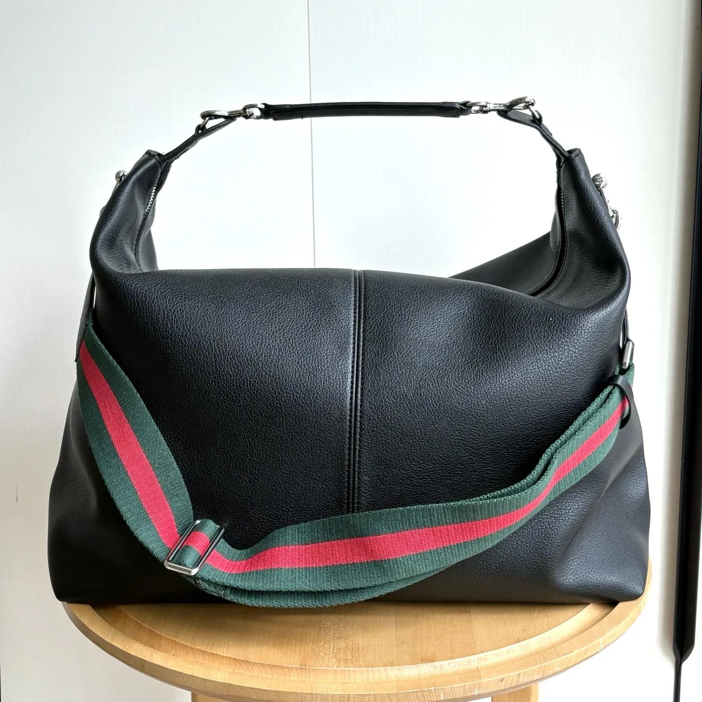 Gucci Brera crossbody bag Black soft Silver toned hardware - Bag