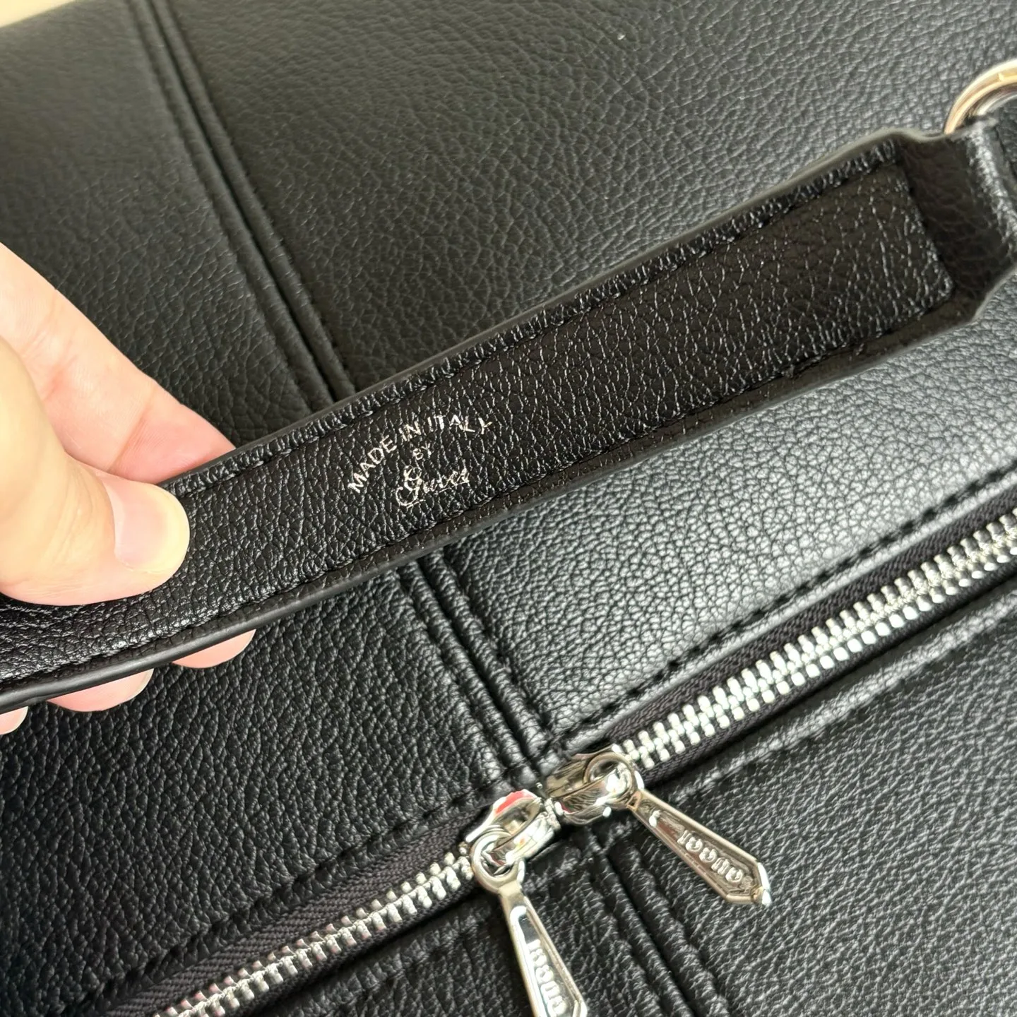 Gucci Brera crossbody bag Black soft Silver toned hardware - Bag