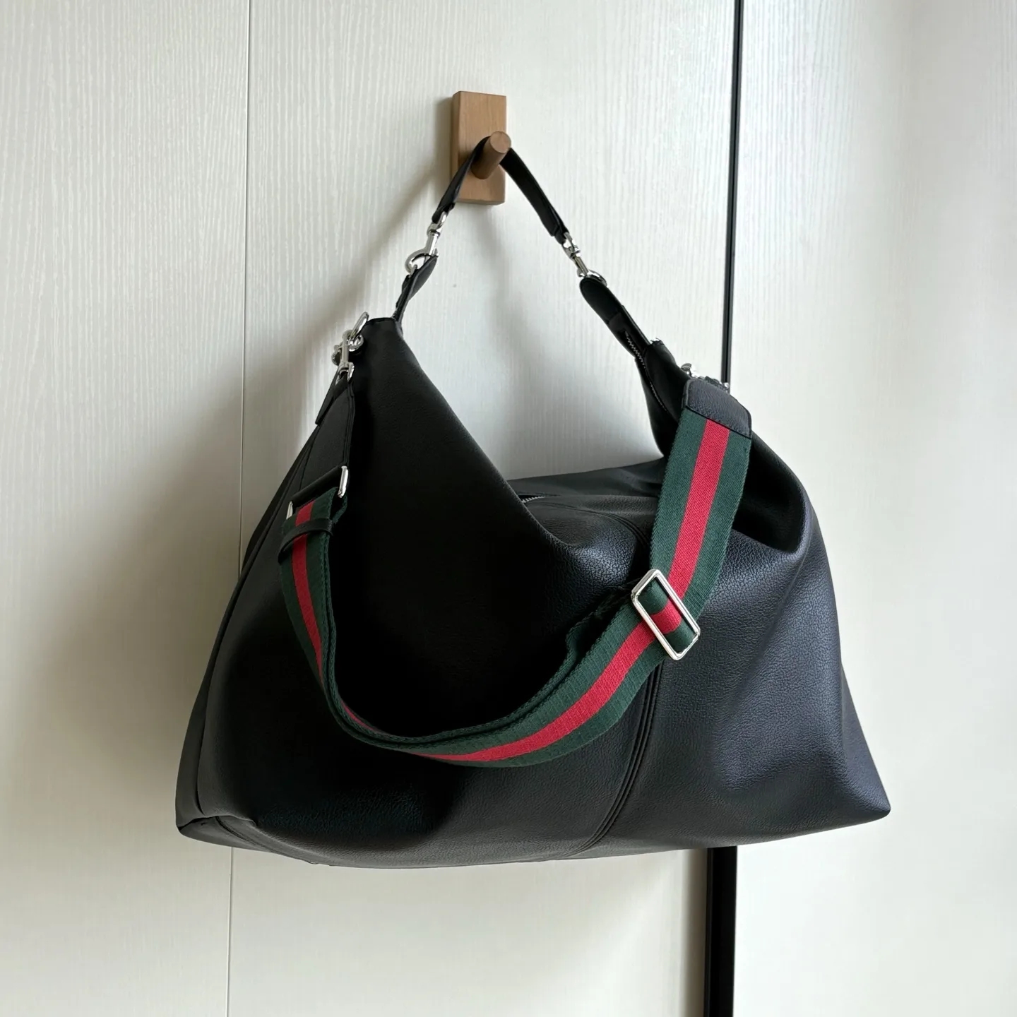 Gucci Brera crossbody bag Black soft Silver toned hardware - Bag