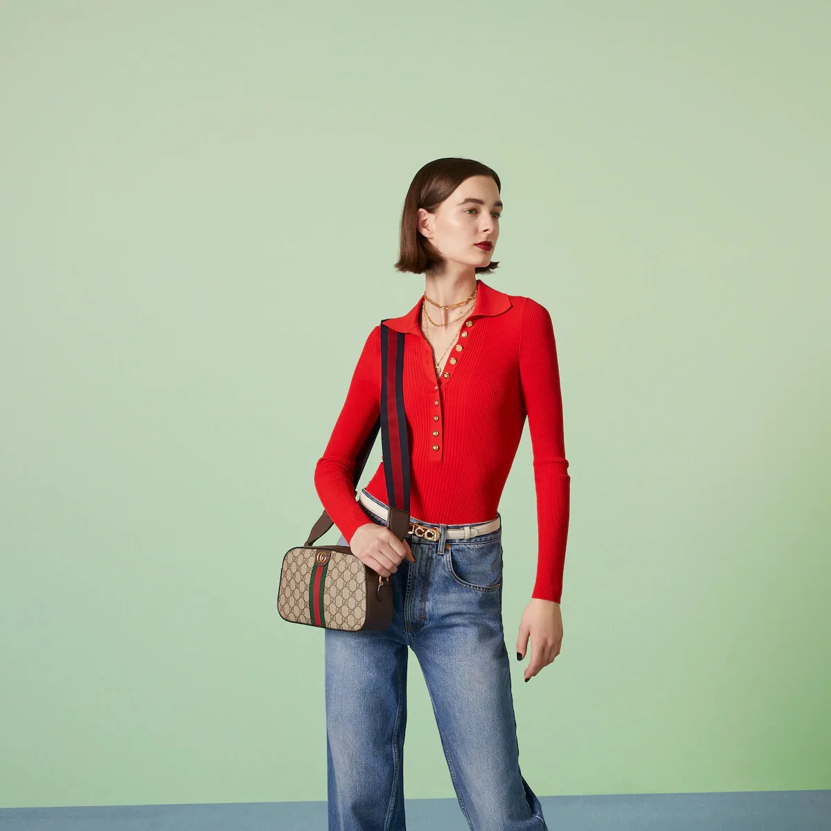 OPHIDIA SMALL SHOULDER BAG