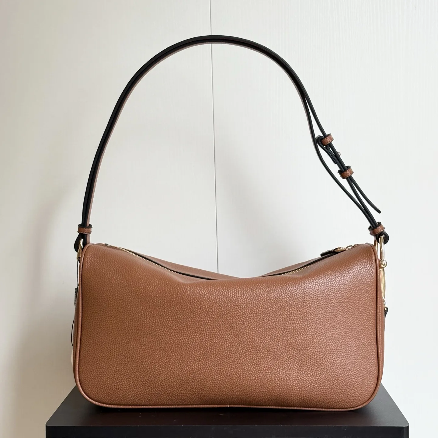 Gucci Half Horsebit Shoulder Brown soft grainy leather Bag