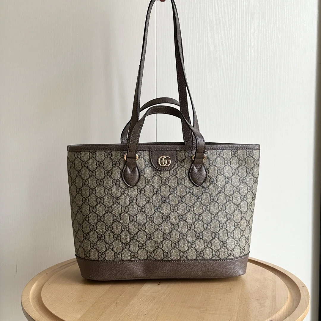 Gucci Ophidia Large Tote Bag - Gray Bag