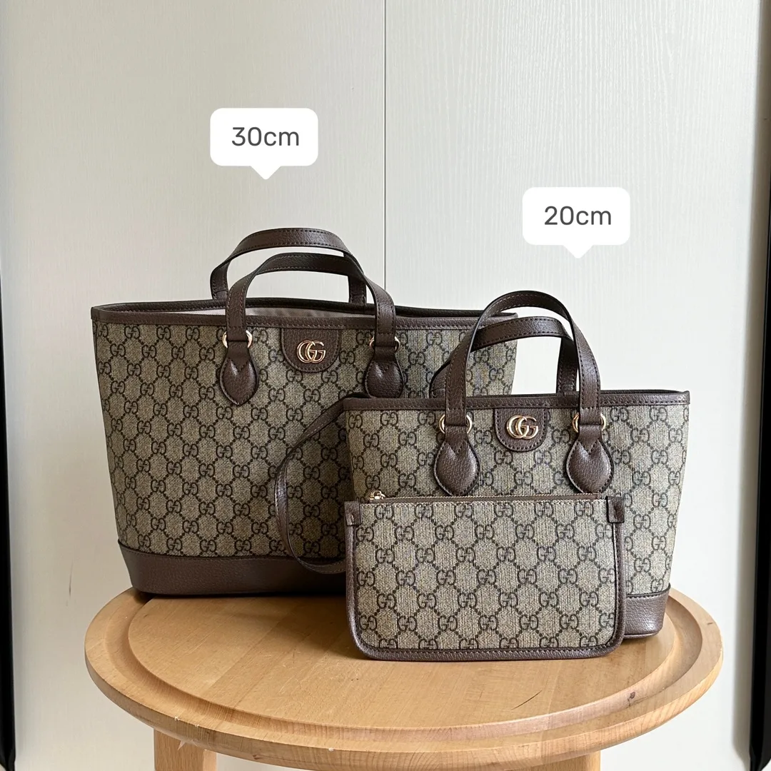 Gucci Ophidia Large Tote Bag - Gray Bag