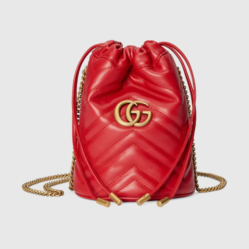 MARMONT MATELASSE MINI BUCKET BAG