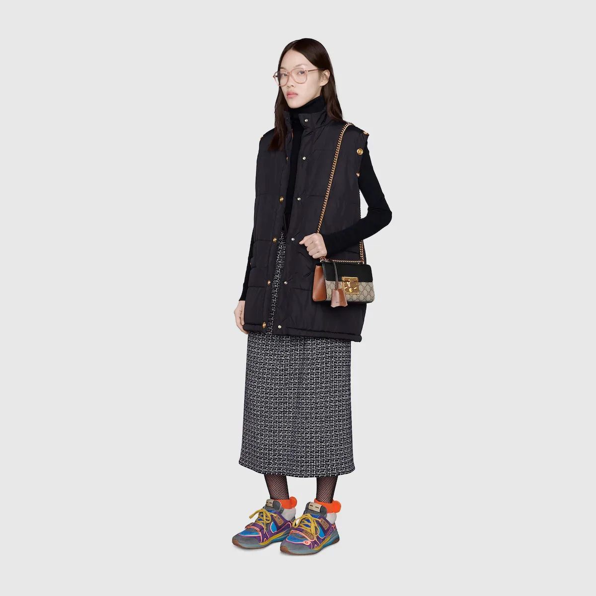 PADLOCK SMALL SHOULDER BAG
