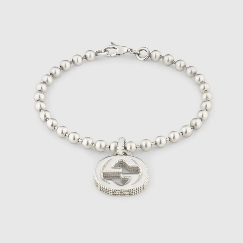 INTERLOCKING G BRACELET IN SILVER