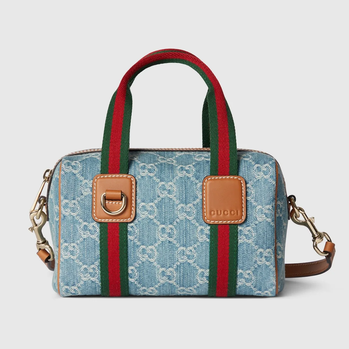 Gucci Mini GG Light blue and white GG denim Handbag