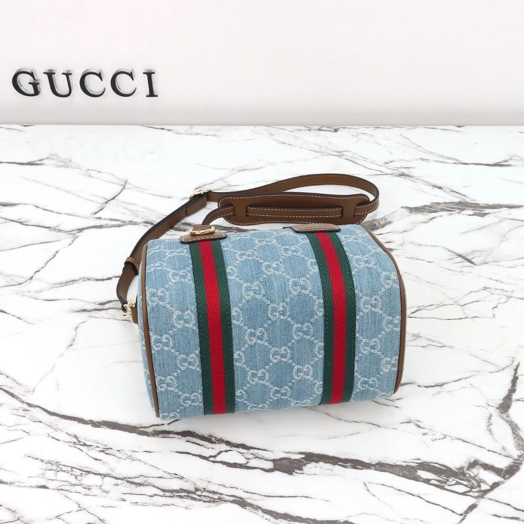 Gucci Mini GG Light blue and white GG denim Handbag