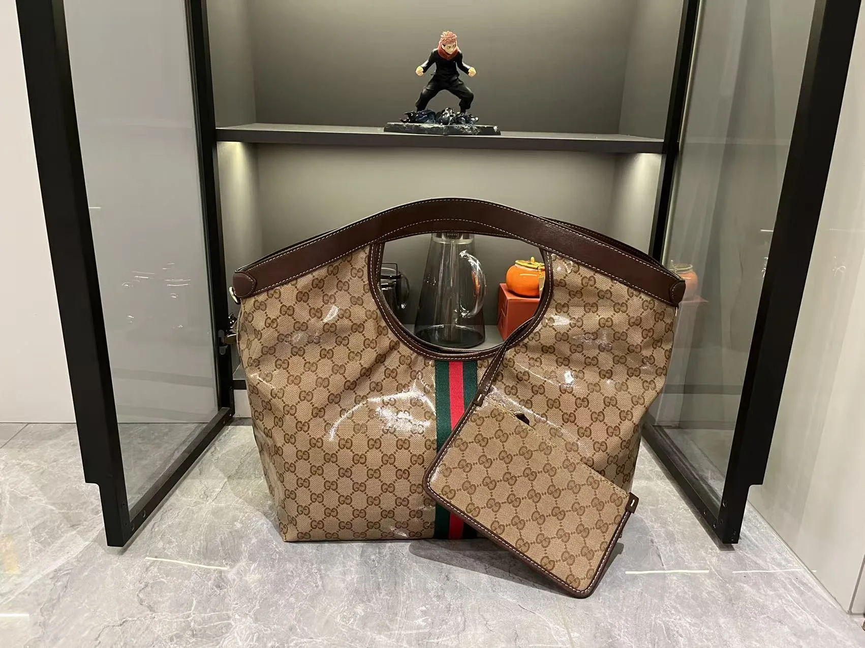 Gucci Giglio GG large tote bag varnished GG fabric - Bag
