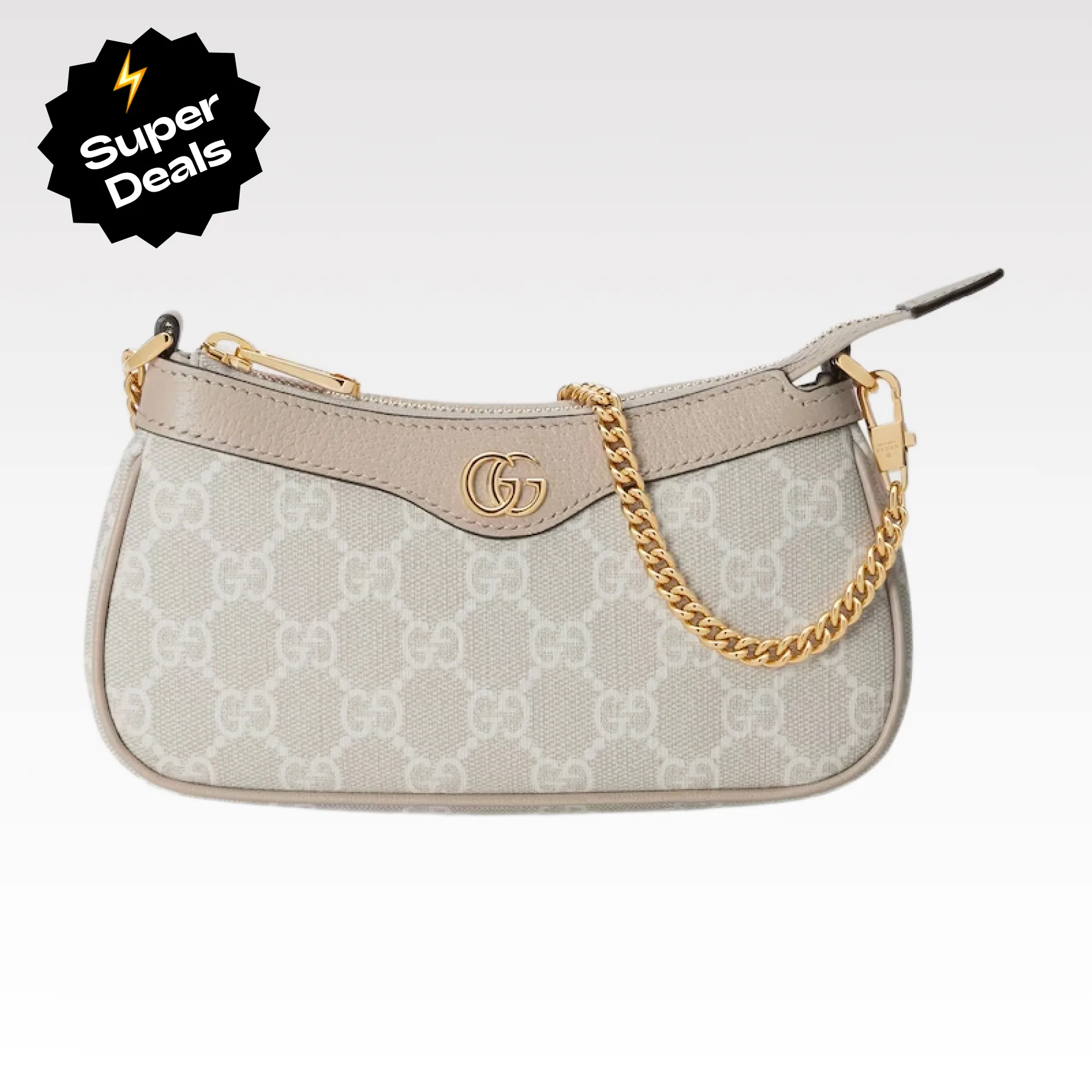 Gucci Ophidia Mini Collection Handbag - Beige And White Bag