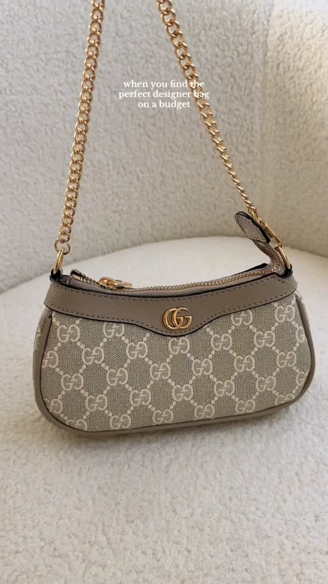 Gucci Ophidia Mini Collection Handbag - Beige And White Bag