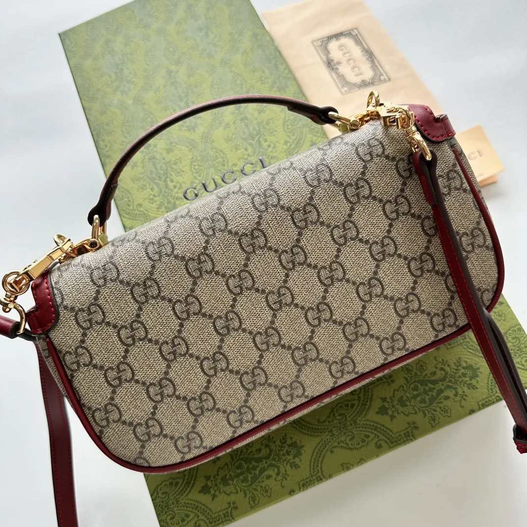 Gucci Horsebit 1955 Small Red Shoulder Bag