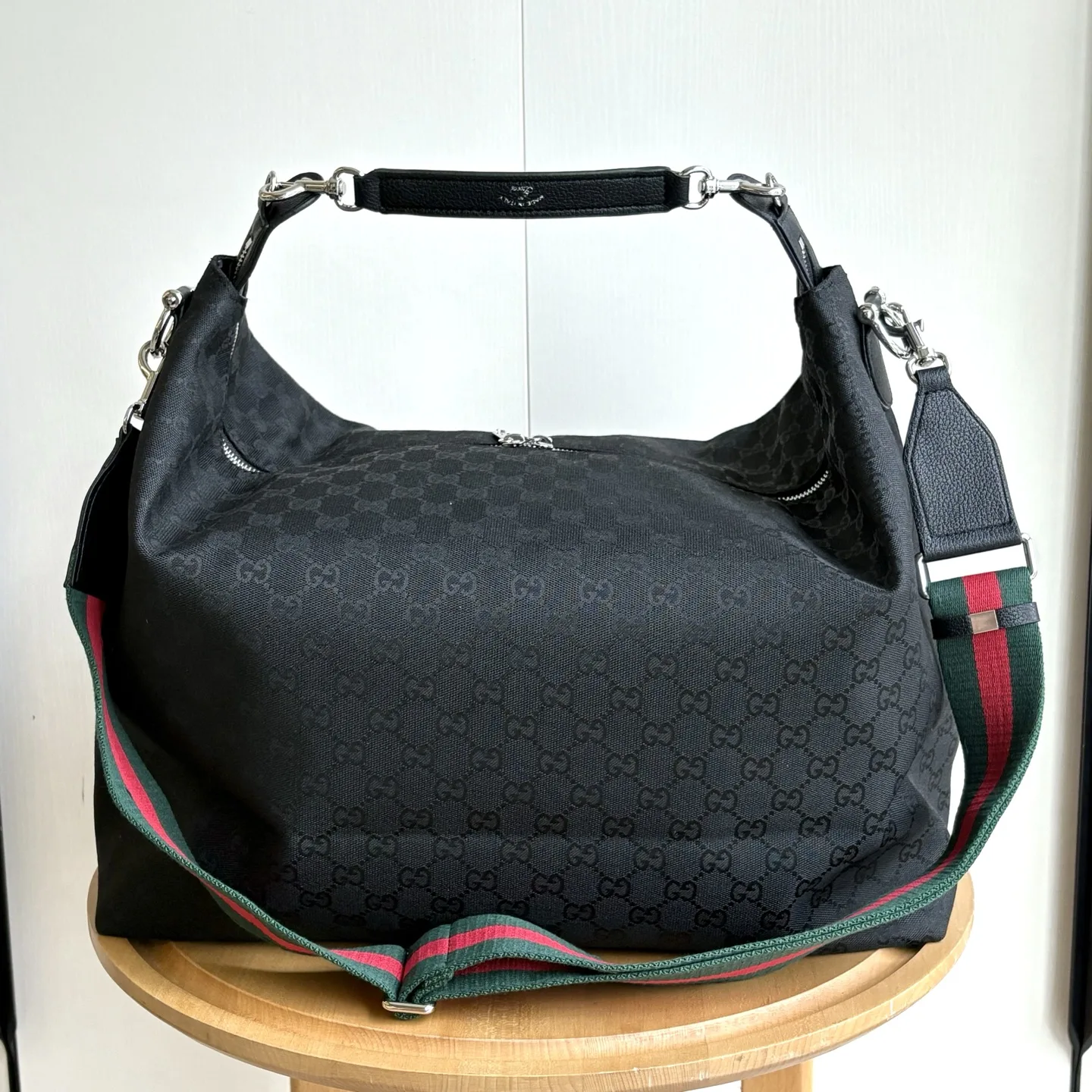 Gucci Brera crossbody bag Black GG canvas - Bag