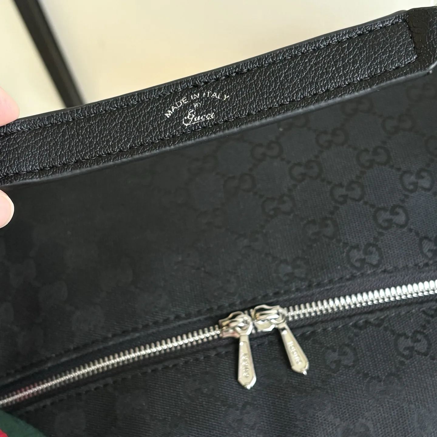 Gucci Brera crossbody bag Black GG canvas - Bag