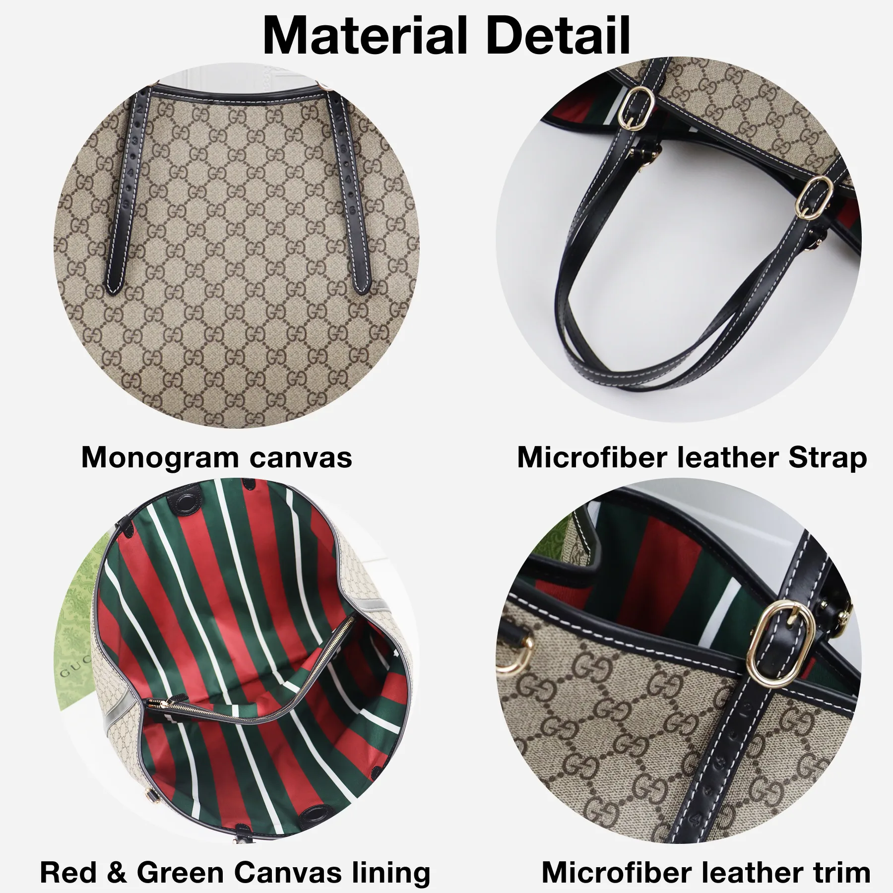 Gucci GG Emblem Large black tote bag
