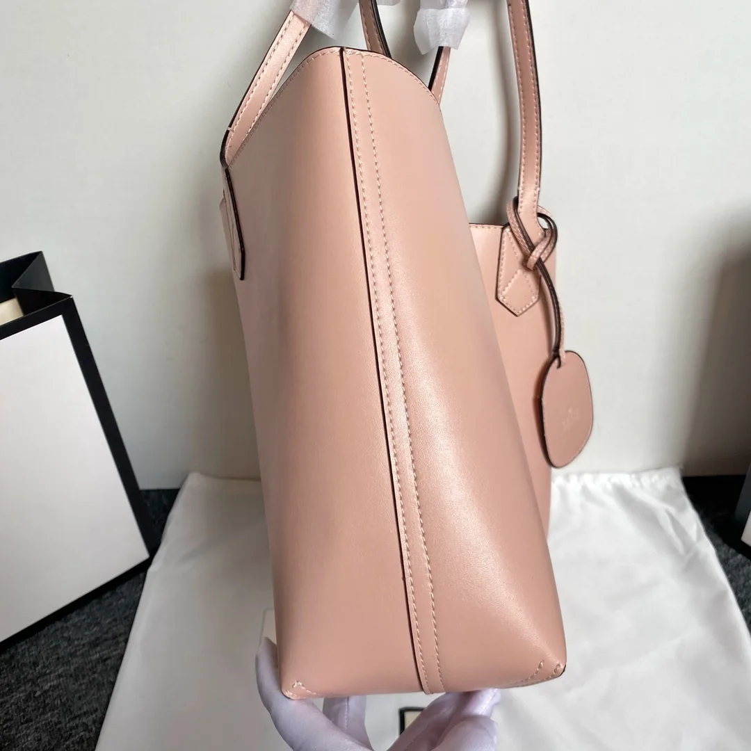 Gucci GG Monogram Blooms Medium Reversible Tote Beige Multicolor Pink - Bag