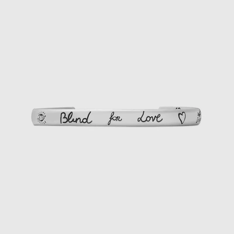 BLIND FOR LOVE' BRACELET IN SILVER