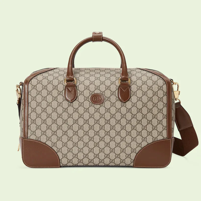 DUFFLE BAG WITH INTERLOCKING G