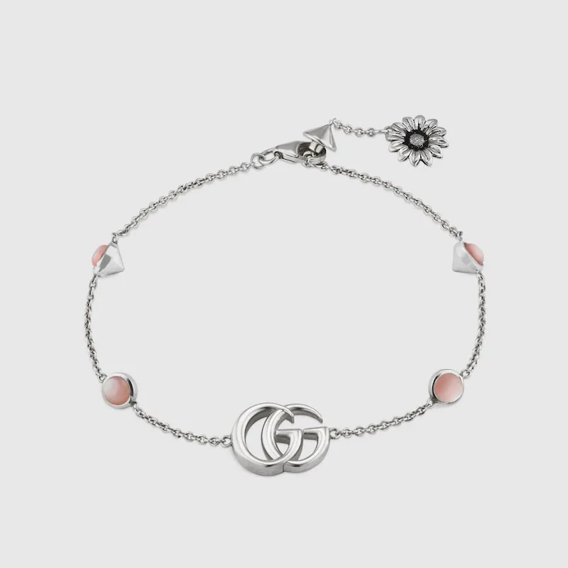 DOUBLE G MOTHER OF PEARL BRACELET