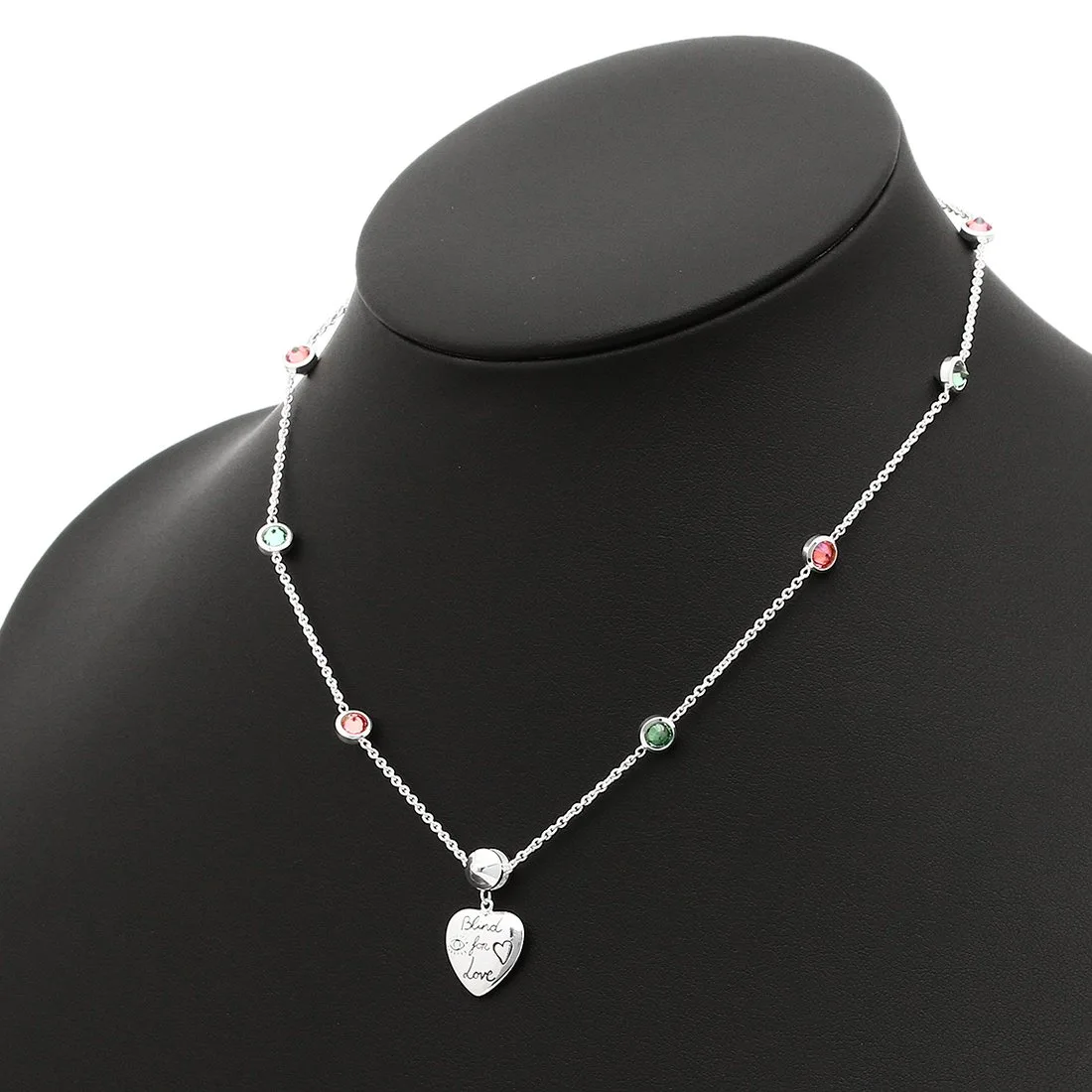 Blind for Love SV Necklace Silver Accessory Jewelry with Box