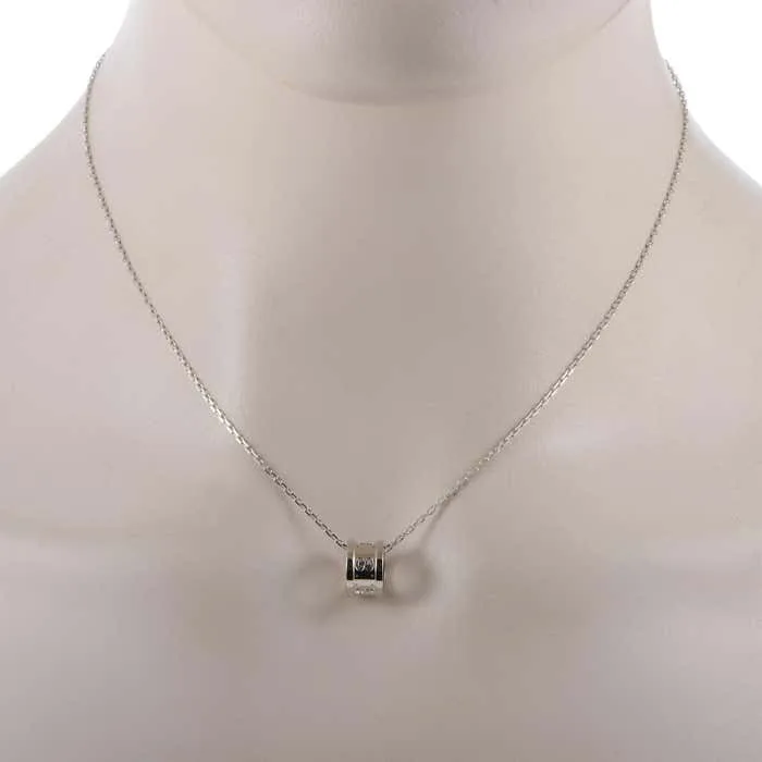 Icon Twirl 18 Karat White Gold Pendant Necklace