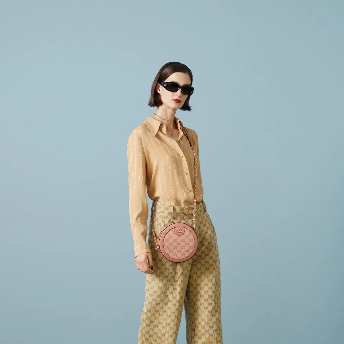 OPHIDIA MINI ROUND SHOULDER BAG