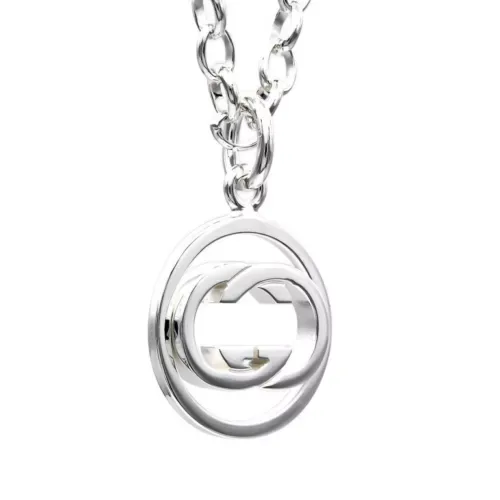 Sterling Silver Interlocking G Pendant Necklace