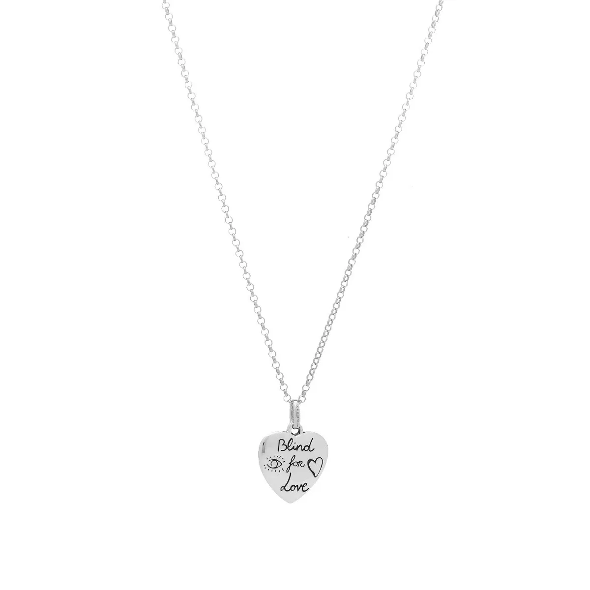 Women's Jewellery Blind For Love Necklace in Silver