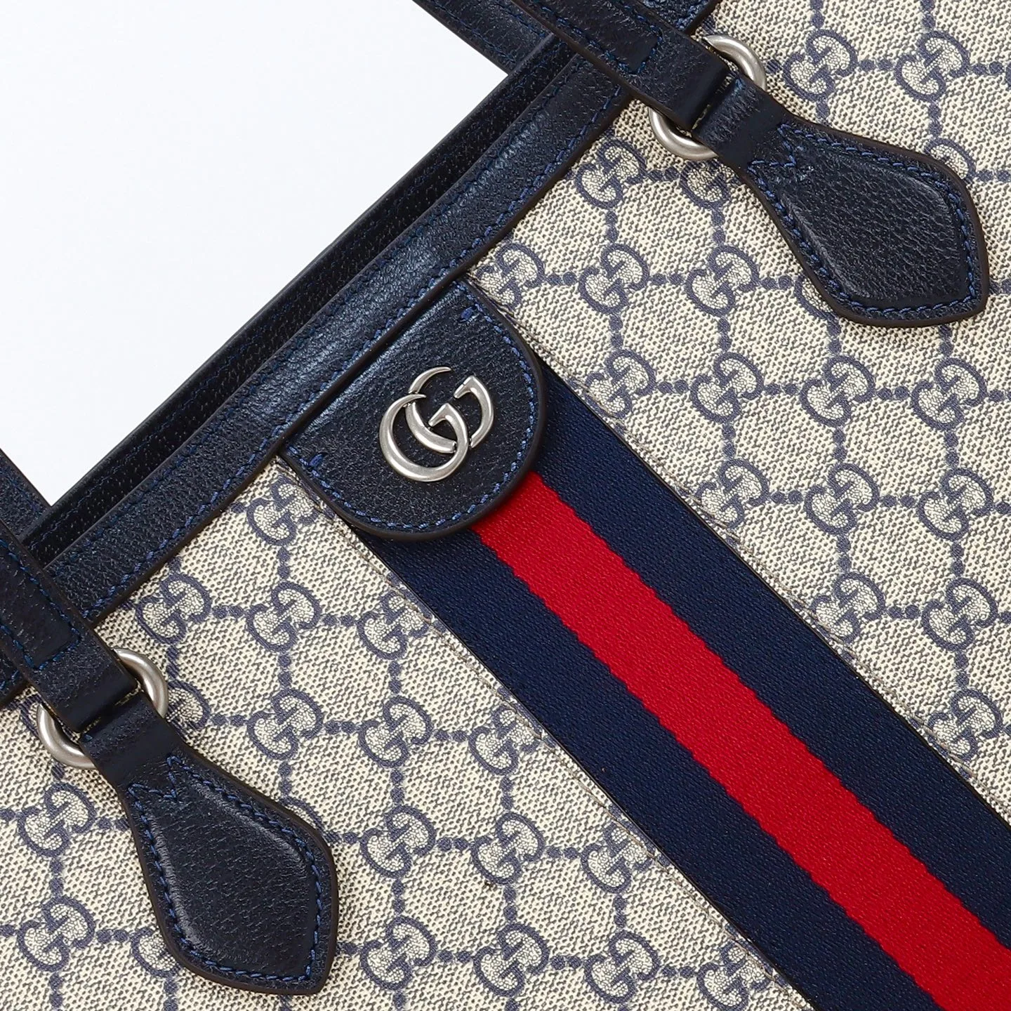 Gucci Ophidia medium tote bag Blue- Bag