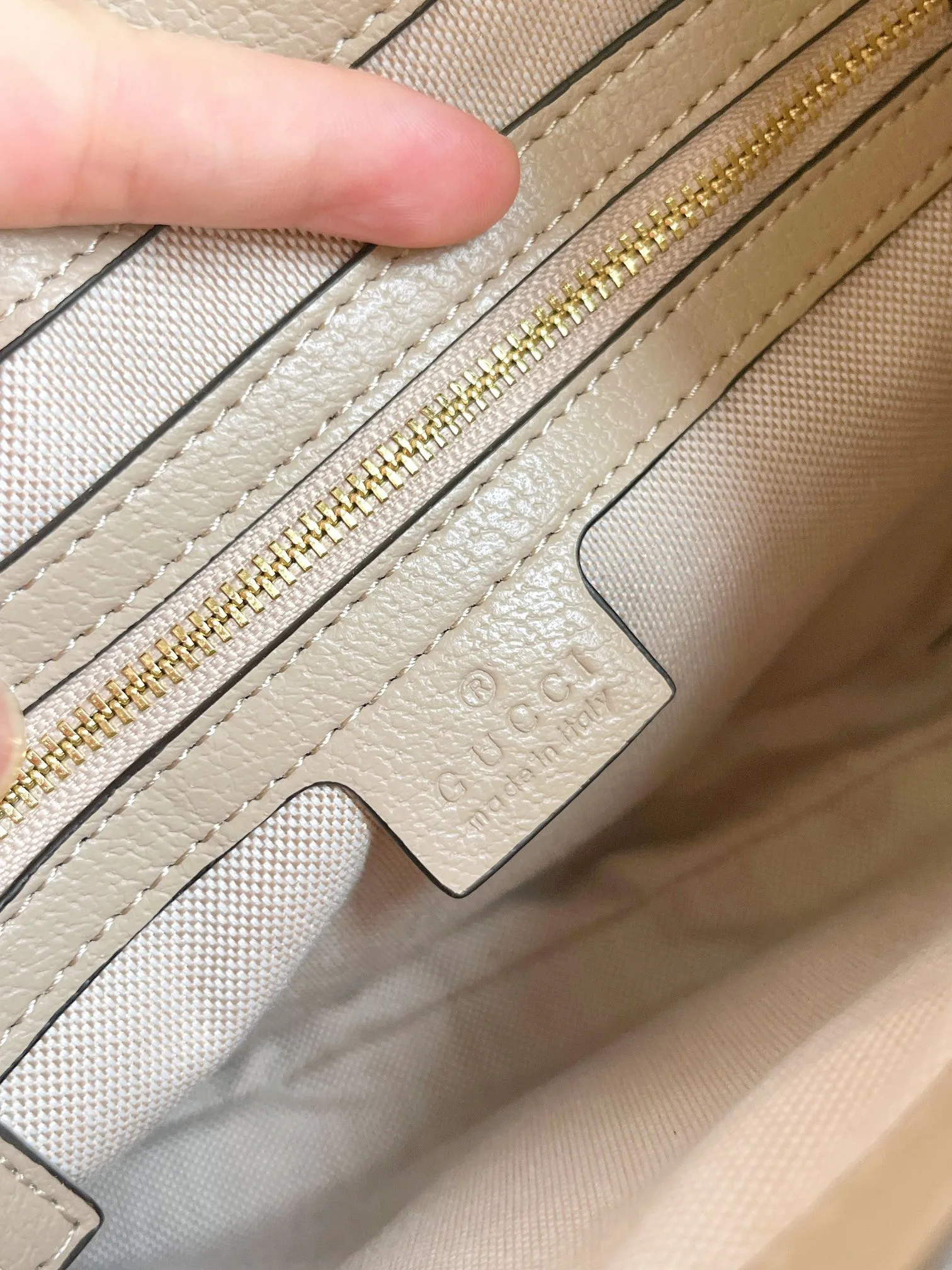 Gucci Jackie 1961 Small GG And Leather Bag